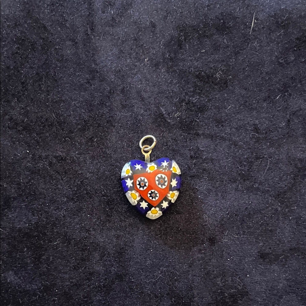 Heart-Shaped Multicolor Pendant